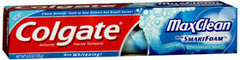 Colgate MaxClean SmartFoam Whitening Toothpaste, Effervescent Mint - 6 Ounces