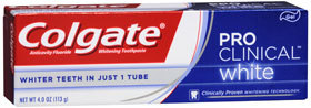 Colgate Gel Pro Clinical White Toothpaste - Reviving Mint Gel 4 Ounces