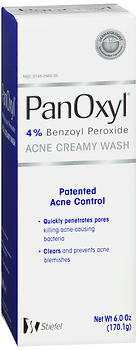 PanOxyl-4 Acne Creamy Wash - 6 Ounces