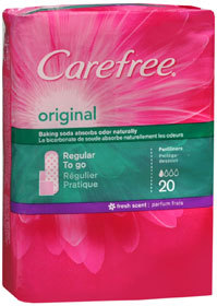 CareFree Original To Go Pantiliners Regular Fresh Scent  - 20 Each