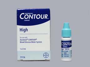 Contour Blood Glucose Control Solution, High - 2.5 Milliliters - 1 Each