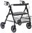 Drive Medical Aluminum Rollator, 8" Casters with Loop Locks and Tool-Free Removable Wheels - 1 Each image 0