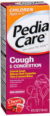 PediaCare Children's Cough and Congestion, Cherry flavor - 4 Ounces
