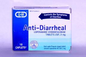 G & W Anti-Diarrheal 2 Milligram Loperamide HCL Caplets - 18 Caplets