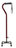 Drive Medical Height Adjustable Aluminum Offset Cane with Gel Grip, Red Crackle - 1 Each image 0