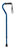 Drive Medical Height Adjustable Aluminum Offset Cane with Gel Grip, Blue Crackle - 1 Each image 0