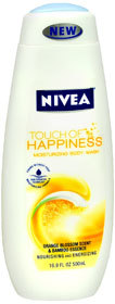 Nivea Touch of Happiness Moisturizing Body Wash, Orange Blossom - 16.9 Ounces