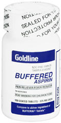 Teva Pharmaceutical Aspirin Buffered Tablet - 325MG  - 100 Each