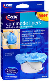 Carex Commode Liners, 7-Pack - 1 Each