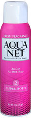 Aqua Net Hair Spray Aerosol Super Hold, Fresh Fragrance - 11 Ounces
