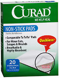 Curad Non-Stick Pads  - 20ea