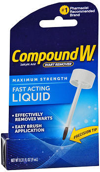 Compound W Maximum Strength Fast Acting Gel Wart Remover, 0.25 oz