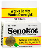 Senokot Natural Vegetable Laxative, Tablets  - 50ea