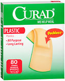 Curad Adhesive Bandages, Plastic, 3/4-Inch  - 80ea