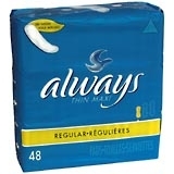 Always Maxi Pads Thin 6X48 Pack - 48 Each