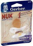 Nuk Pacifier Orthodontic Size 3 Classic Colors - 1 Each