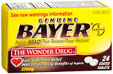 Bayer Genuine Aspirin, Original Strength, 325 mg, Coated Tablets  - 24ea