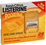 Listerine PocketPaks Fresh Citrus  -  12 x 24 unit pack