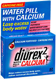 Diurex 2 Water Pills With Calcium - 42 EA