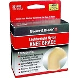 Bauer & Black Nylon Knee Brace, Large, (Fits Knee 18-1/4 to 21 Inches)  - 1ea