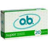 o.b. Tampons, Super Absorbency  - 20ea