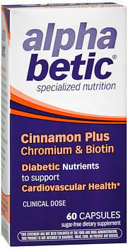 alpha betic Cinnamon, Chromium & Biotin Capsules - 60 CP