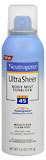 Neutrogena Sunblock Ultra Sheer Body Mist SPF 45 - 5 OZ
