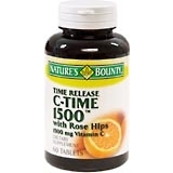 Nature's Bounty Vitamin C-Time 1500 mg Tablets With Rose Hips - 60 TB