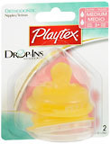 Playtex Nipples Orthodontic Medium Flow 2-Pack - 2 EA