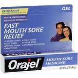 Orajel Mouth Sore Medicine Gel, Triple Medicated Maximum Strength, Extra Value  - 0.33oz