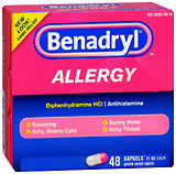 Benadryl Allergy, Kapseals, Value Size  - 48ea