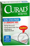 Curad Non-Stick Pads with Adhesive Tabs  - 20ea