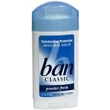 Ban Classic Anti-Perspirant Deodorant Invisible Solid Powder Fresh - 2.75 OZ