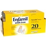 Enfamil Nursettes Iron Fortified 8-Pack 3-Ounce Bottles 20 Calories/Ounce 6X8X3 Pack - 24 OZ