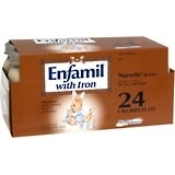 Enfamil Nursettes Iron Fortified 8-Pack 3-Ounce Bottles 24 Calories/Ounce 6X8X3 Pack - 24 Ounces
