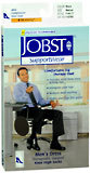 JOBST SupportWear Socks Men's Dress Knee High Mild Compression 8-15mmHg Black Medium Close-Toe - 1 PR