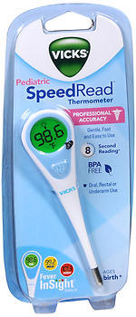 Vicks SpeedRead Digital Thermometer with Fever InSight