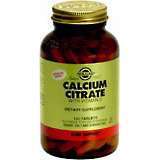 Solgar Calcium Citrate With Vitamin D Tablets - 120 TB