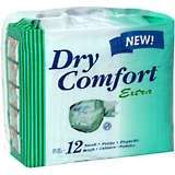 Dry Comfort Extra Briefs Small 20 Inches - 30 Inches - 12 EA ( 8 Pack)