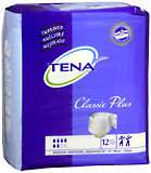 TENA Classic Plus Briefs Medium 34 - 47 Inches - 12 EA ( 8 Pack)