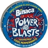 Binaca Power Blasts Cool Peppermints Sugar Free - 60 EA