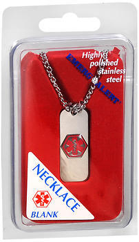Emerg-Alert Necklace Blank - 1 EA