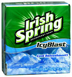Irish Spring Deodorant Soap 3-Pack Icy Blast 3X4.5 Pack - 13.5 Ounces