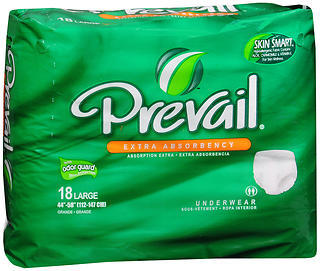 Prevail Underwear Large 44 to 58 inches - 18 EA