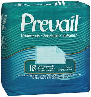Prevail Underpads Large 23 to 36 inches - 18 EA