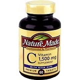 Nature Made Vitamin C 1500 mg Tablets With Rose Hips - 60 Tablets