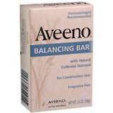 Aveeno Balancing Bar with Natural Colloidal Oatmeal for Combination Skin, Fragrance Free  - 3.5oz