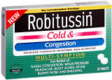 Robitussin Cold and Congestion Tablets  -  20 Caplets