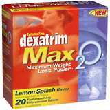 Dexatrim Max2O Effervescent Tablets Lemon Splash - 20 TB