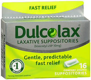 DULCOLAX 10 MG BISACODYL 6 SUPPOSITORIES